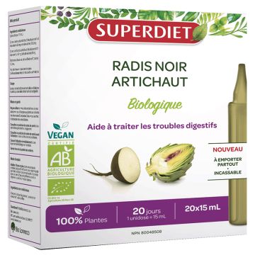 Radis noir artichaut biologique