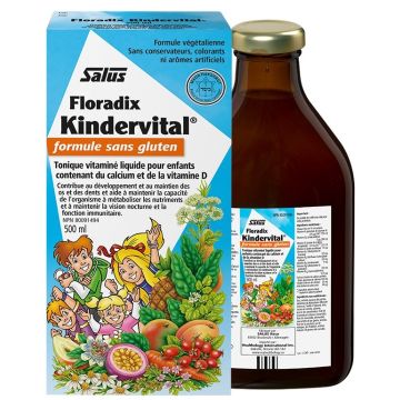 Kindervital - Tonique vitaminé liquide pour enfants sans gluten