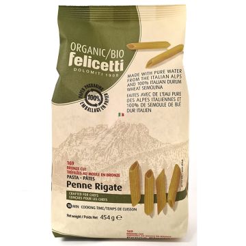 Organic durum wheat pasta -  Penne rigate no 169