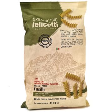 Organic durum wheat pasta - Fusilli no 178