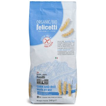 Organic rice and corn pasta - Fusilli no 28