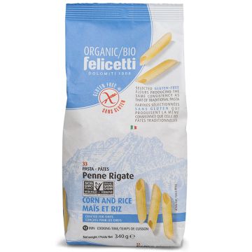 Pâtes de riz et de maïs biologiques - Penne no 33