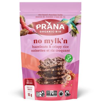 No Mylk'n - Écorces de chocolat noisettes et riz croquants biologiques