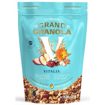 Grand Granola Vitalia - Canneberges séchées, amandes grillées, pommes séchées