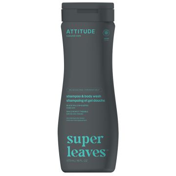 Super Leaves - Shampoing et gel de douche pour homme  2 en 1 soin du cuir chevelu