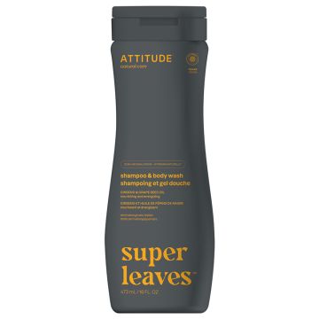 Super Leaves - Shampoing et gel de douche pour homme  2 en 1 Sport