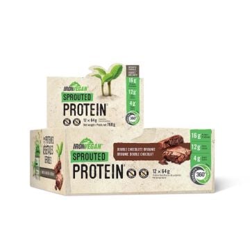 Barre protéines germées Sprouted Protein - Double chocolat brownie 