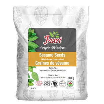 Graines de sésame brunes entières biologiques