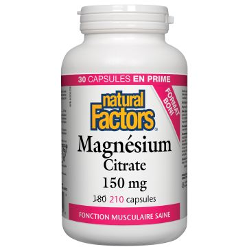 Magnésium avec citrate 150 mg - Fonction musculaire saine