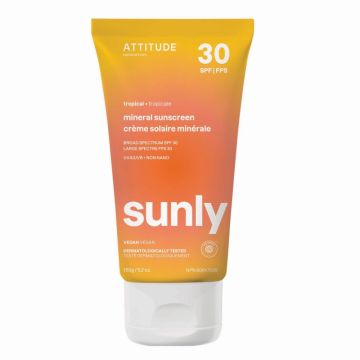 Crème solaire minérale hypoallergénique FPS 30 - Tropicale