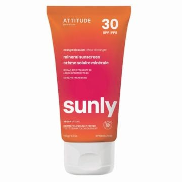 Crème solaire minérale hypoallergénique FPS 30 - Fleur d'oranger