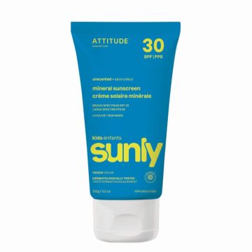 Crème solaire minérale hypoallergénique pour enfants FPS 30 - Sans odeur