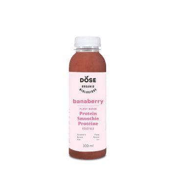 Organic Banaberry Smoothie - Strawberry Banana Flax