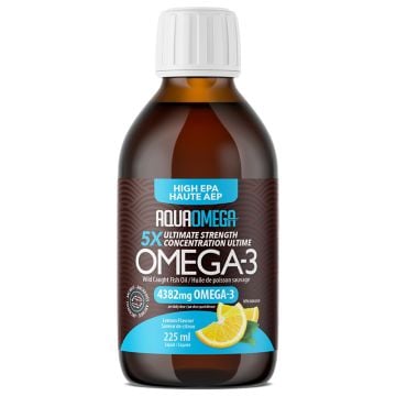 Oméga-3 liquide Haute AEP 4382 mg saveur citron