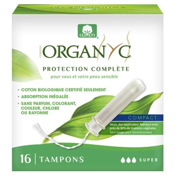 Tampons biologiques de format compact - Super