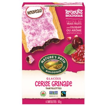 Tartelettes glacées biologiques pour grille-pain - Cerise grenade