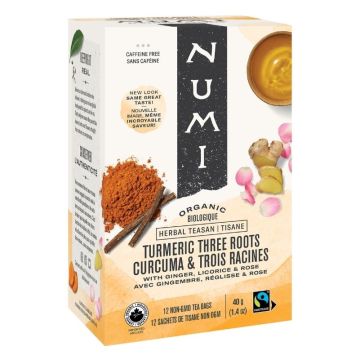 Organic Fair Trade Turmeric and Three Roots Herbal Tea