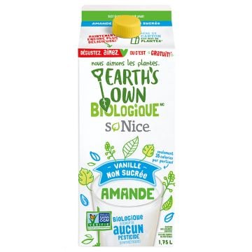 Organic almond beverage  -  Vanilla Unsweetened