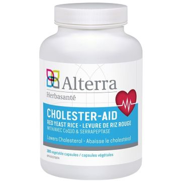 Cholester-Aid - Red Yeast Rice with CoQ10 and Serrapeptase