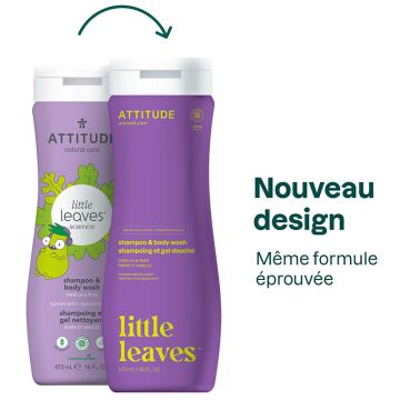 Little Leaves - Shampoing et gel nettoyant 2 en 1 poire et vanille