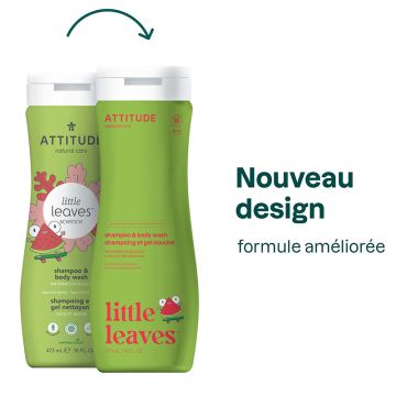 Little Leaves - Shampoing et gel nettoyant 2 en 1 coco et melon d'eau