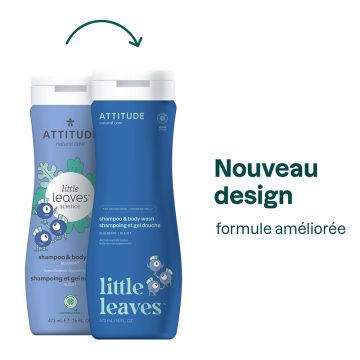 Little Leaves - Shampoing et gel nettoyant 2 en 1 bleuet