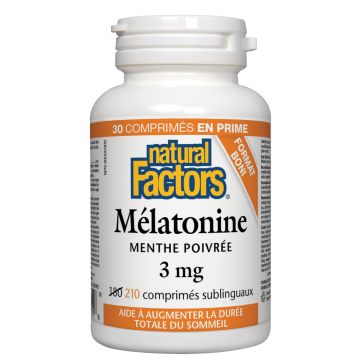 Mélatonine - 3 mg / Menthe poivrée