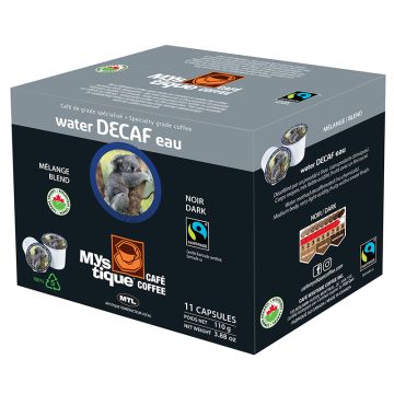 Capsules de café biologique - DECAF eau noir