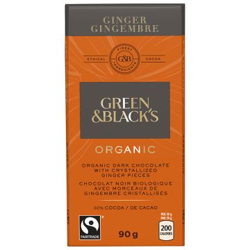 Organic Crystallized Ginger Pieces 60% Dark Chocolate