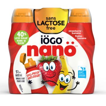 1% Strawberry Banana Lactose-free Nanö Drinkable Yogurt