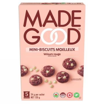 Organic soft baked mini cookies - Red velvet