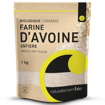 Farine d'avoine entière biologique