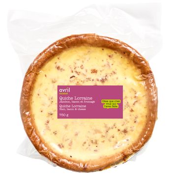 Lorraine Quiche - Ham, Bacon & cheese