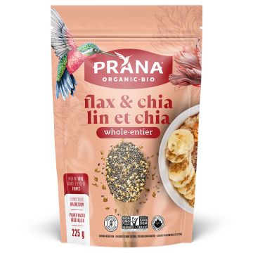 Chia noir et lin entier biologiques