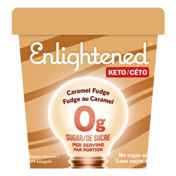 Crème glacée cétogène - Fudge au caramel