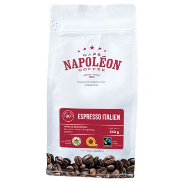 Fair Trade Organic Ground Bodied Italian Espresso - 100% Arabica