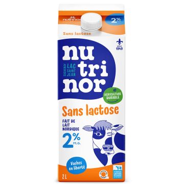 Lait nordique sans lactose 2%