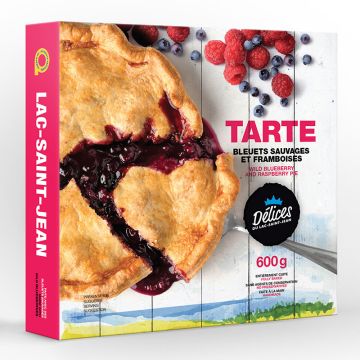 Tart wild blueberries & raspberries