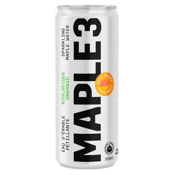 Organic sparkling maple water - Peach and mango