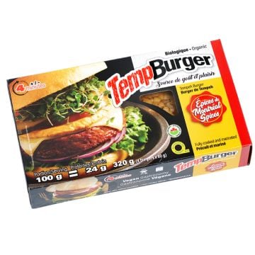 Organic Tempeh Burger - Montreal Spices