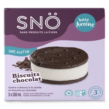 Sandwichs glacés sans produits laitiers - Biscuits et crème