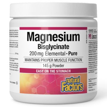 Pure Magnesium Bisglycinate 200 mg Powder - Muscle Function