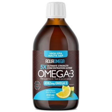 Oméga-3 Haute AEP liquide 4382 mg saveur citron