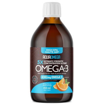 Oméga-3 Haute AEP liquide 4382 mg saveur orange