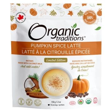 Latté citrouille épicée biologique