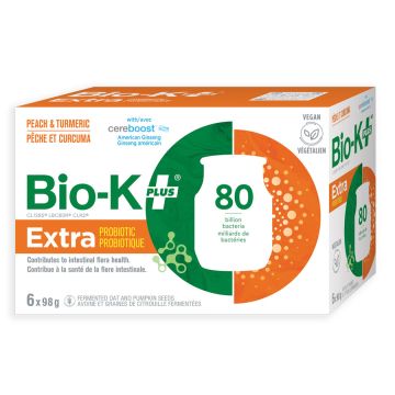 Probiotique Extra Pêche curcuma à boire fermenté végétalien