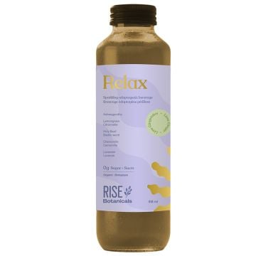 Breuvage adaptogène pétillant biologique relax lime gingembre