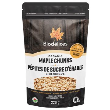 Pépites de sucre d'érable biologiques