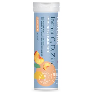 Complexe vitaminé C D Zinc Immunité saveur pêche - Vitamines