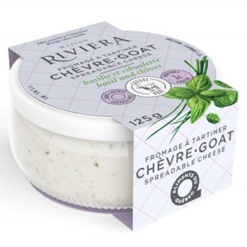 Basil Chives Lactose-free Spreadable Goat Cheese